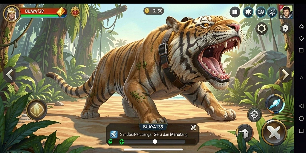 Tampilan gameplay BUAYA138 yang mendebarkan dan grafis menawan.
