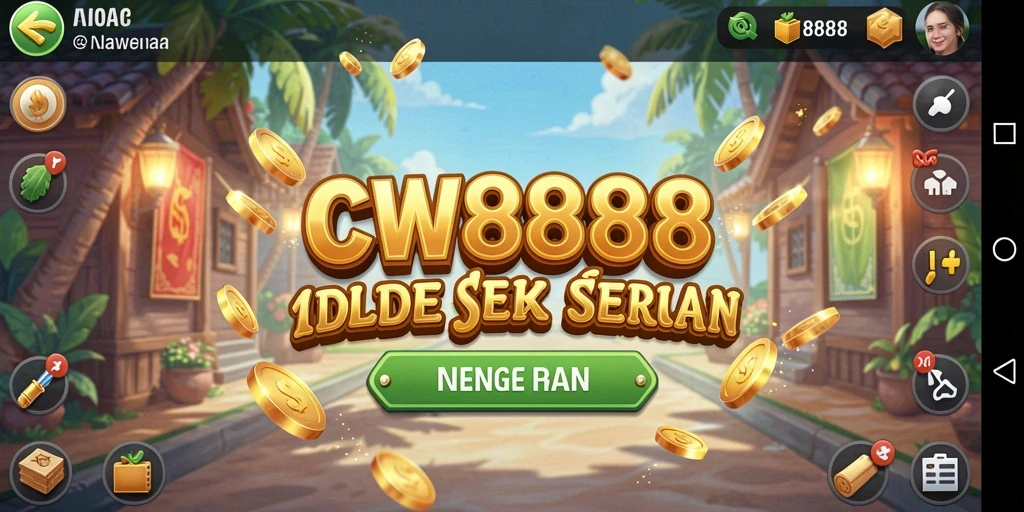 Screenshot utama CW8888 menunjukkan gameplay yang adiktif dan menarik.