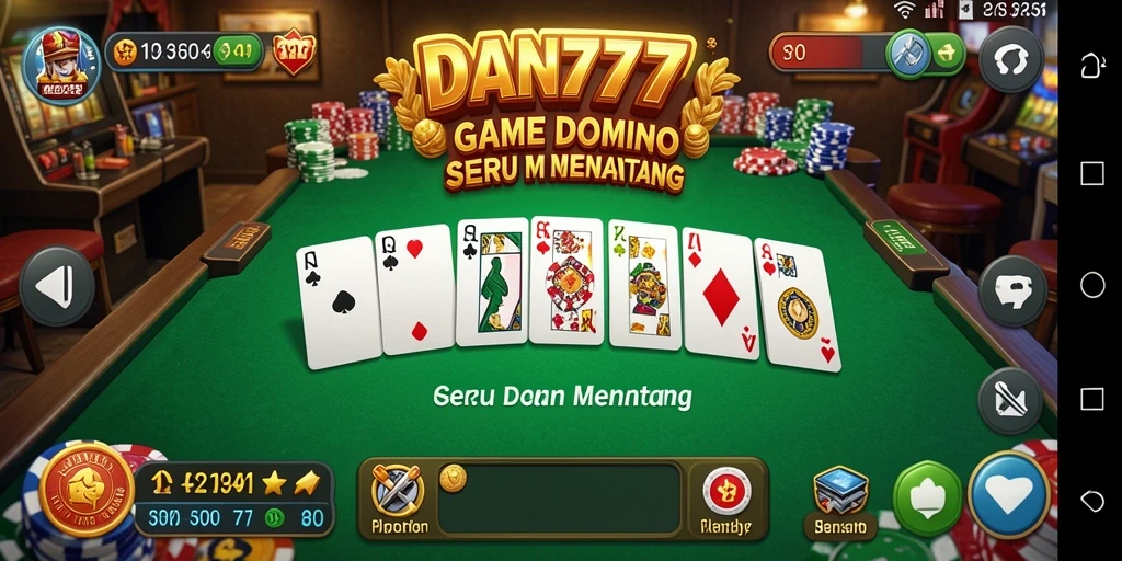 Screenshot gameplay DAN777 yang menunjukkan serunya permainan Domino.