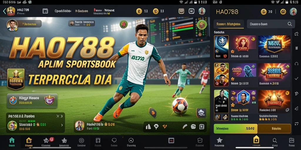 Tampilan permainan Sportsbook HAO788 yang menarik dan interaktif.