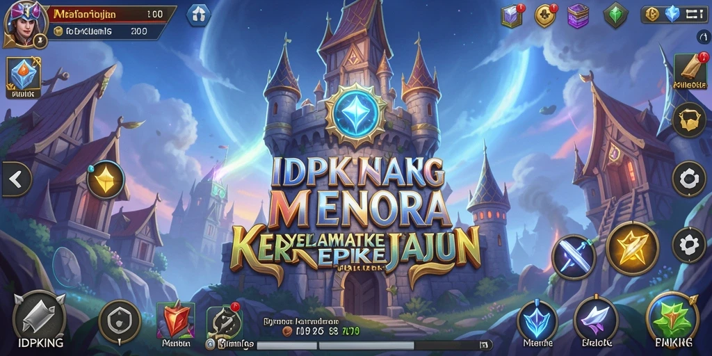 Screenshot IDPKING menampilkan aksi pertahanan menara yang mendebarkan.