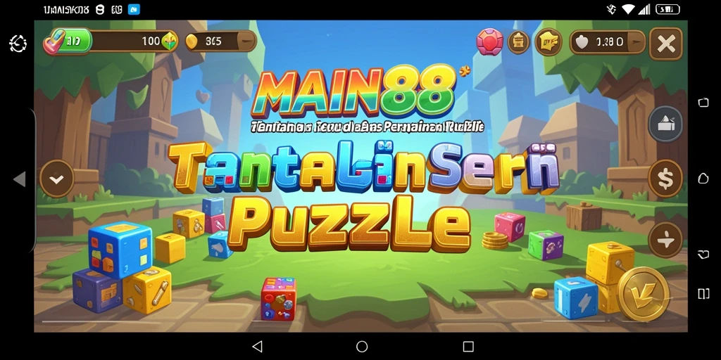 Tampilan gameplay utama MAIN88 yang penuh tantangan dan keseruan puzzle.