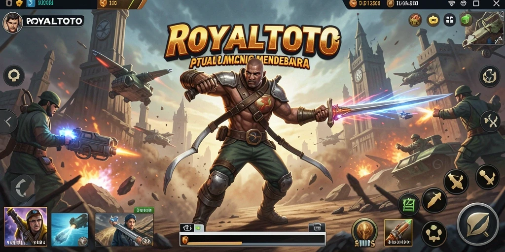 Tampilan gameplay menegangkan dalam ROYALTOTO dengan aksi penuh adrenalin.