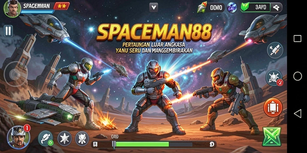 Gameplay SPACEMAN88 yang penuh aksi dan seru.