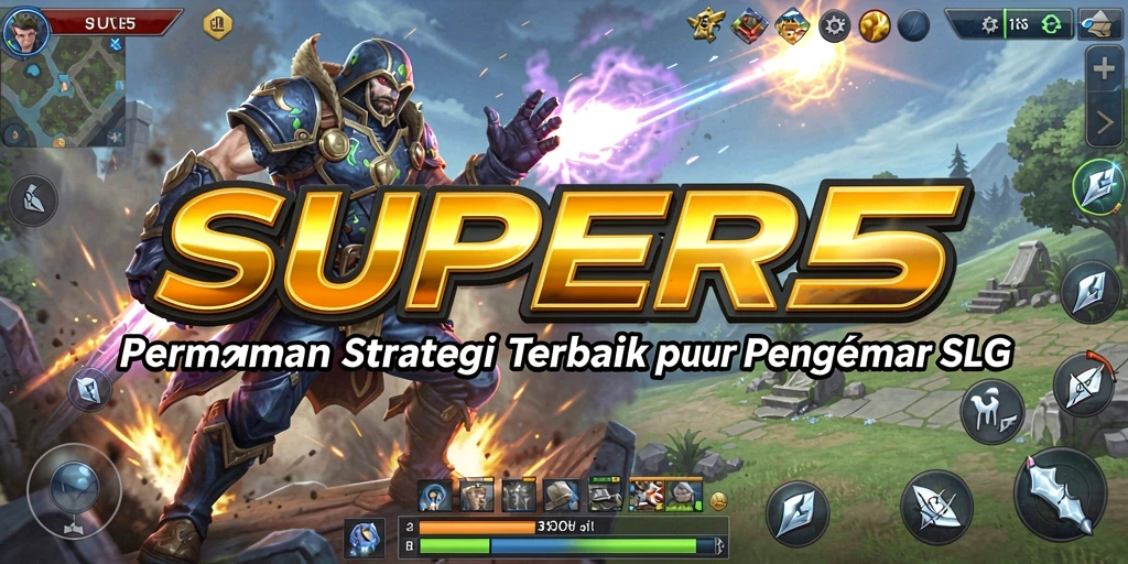 Tampilan gameplay menarik dari SUPER5 yang penuh strategi.