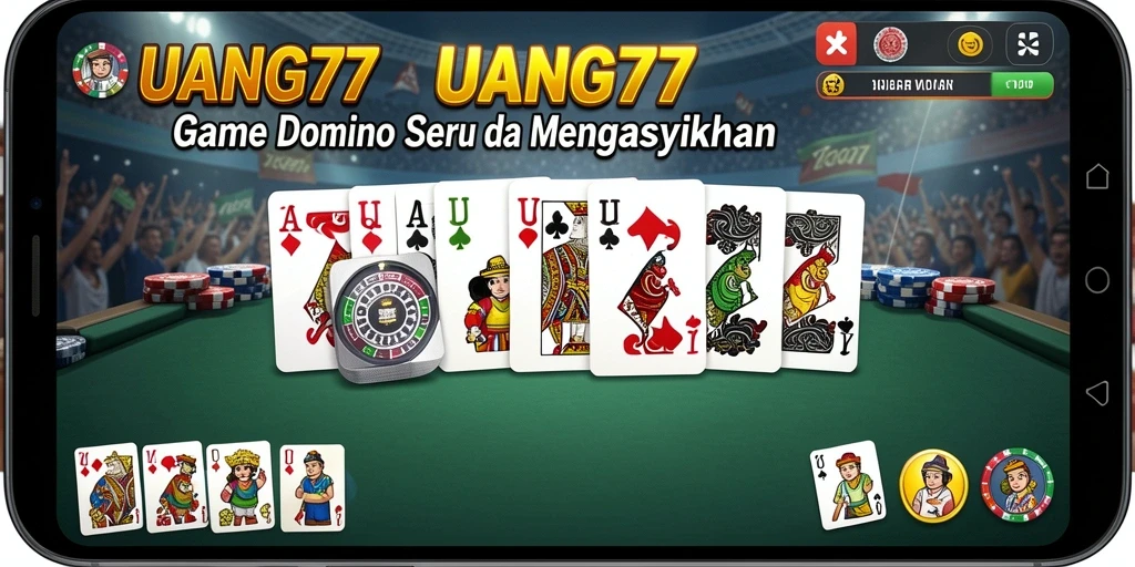 Screenshot gameplay UANG77 yang menunjukkan momen seru bermain Domino.