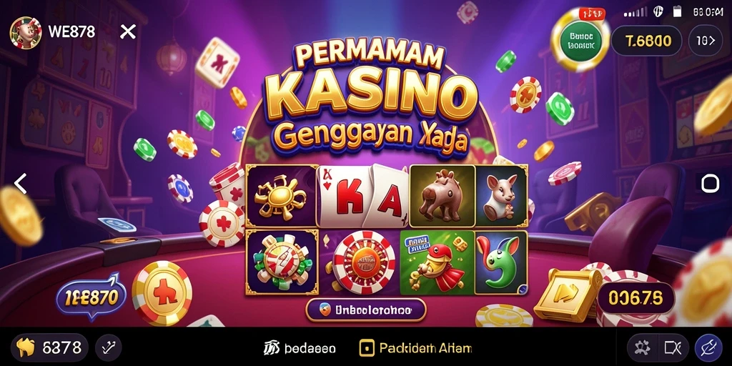 Screenshot WE878 menampilkan gameplay seru dengan grafis Kasino yang memukau.